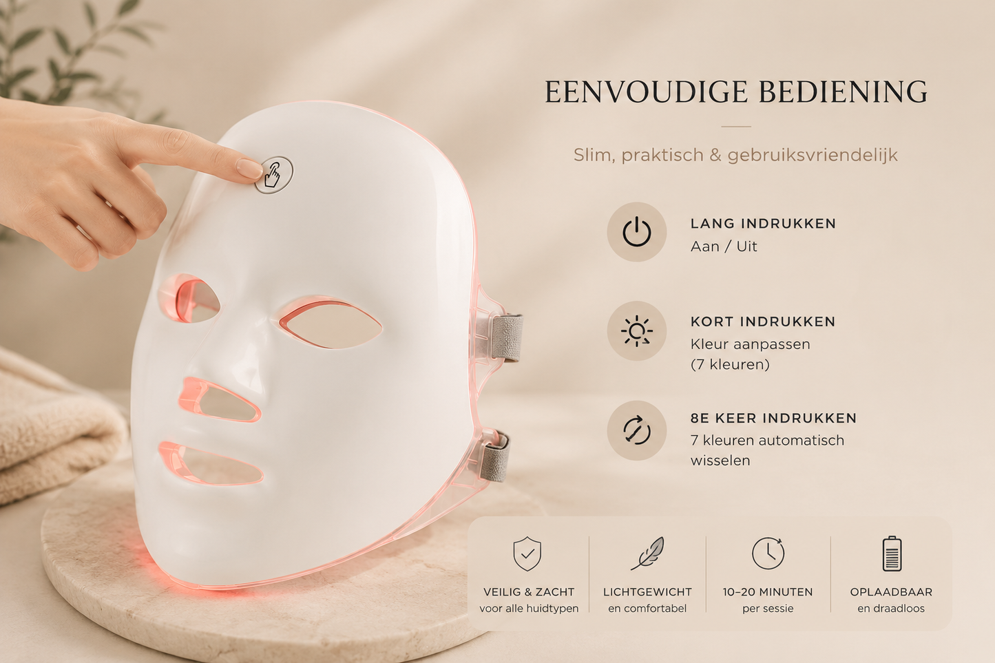 Velnora™ LED Glow Therapy Mask (7 Colors)