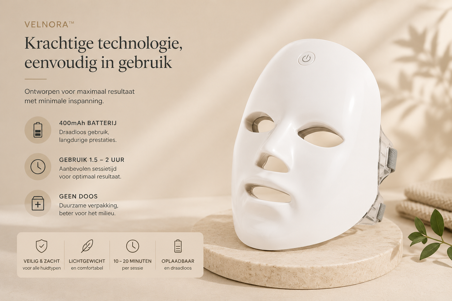 Velnora™ LED Glow Therapy Mask (7 Colors)